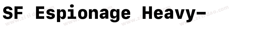 SF Espionage Heavy字体转换